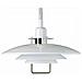 Sospensione A Soffitto A Cupola A 1 Luce Cromo, Bianco, E27 - Foto miniatura 1