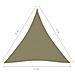 Parasole a Vela Oxford Triangolare 3x3x3 m Beige - Foto miniatura 6
