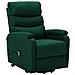 Poltrona Alzapersona Reclinabile Verde Scuro in Tessuto - Foto miniatura 3