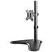 650122 32" Portable flat panel floor stand Nero base da pavimento per tv a schermo piatto - Foto miniatura 2