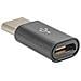 AK-AD-46 cavo di interfaccia e adattatore USB Typ micro-B USB Typ C Nero - Foto miniatura 2