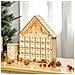 Calendario Dell'avvento In Legno Con 24 Cassetti E Presepe Intagliato 26.6x6x30cm - Legno - Foto miniatura 3