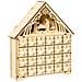 Calendario Dell'avvento In Legno Con 24 Cassetti E Presepe Intagliato 26.6x6x30cm - Legno - Foto miniatura 5
