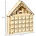 Calendario Dell'avvento In Legno Con 24 Cassetti E Presepe Intagliato 26.6x6x30cm - Legno - Foto miniatura 8