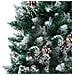Set Albero Natale Artificiale con LED Palline e Pigne 240 cm - Foto miniatura 2
