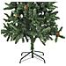 Albero Di Natale Artificiale Con Luci A Led E Pigne Verde 180cm - Foto miniatura 4