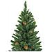 Albero Di Natale Artificiale Con Luci A Led E Pigne Verde 180cm - Foto miniatura 5