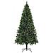 Albero Di Natale Artificiale Con Luci A Led E Pigne Verde 180cm - Foto miniatura 8