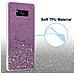 Custodia Compatibile Con Samsung Galaxy S8 Plus In Viola Con Glitter - Coperchio Protettivo In Silicone Tpu Flessibile Con Glitter Scintillanti - Foto miniatura 4