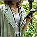 Catena Di Telefoni Cellulari Compatibile Con Apple Iphone 8 Plus / 7 Plus / 7s Plus In Nero Argento - Coperchio Protettivo In Silicone Con Anelli D'argento, Cinturino In Corda E Custodia Staccabile - Foto miniatura 3
