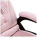 Sedia Da Ufficio Rosa In Velluto - Foto miniatura 6