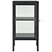 Credenza Antracite 38x35x70 Cm In Acciaio E Vetro - Foto miniatura 2