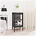 Credenza Antracite 38x35x70 Cm In Acciaio E Vetro - Foto miniatura 7