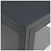 Credenza Antracite 38x35x70 Cm In Acciaio E Vetro - Foto miniatura 9