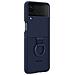 Cover Silicone Con Anello Samsung Ef-pf721tnegww Per Galaxy Z Flip4 Sm-f721b Navy - Foto miniatura 2