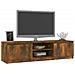 Mobile Tv Rovere Fumo 140x40x35,5 Cm In Legno Multistrato - Foto miniatura 2