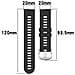 Cinturino In Silicone Per Orologio Grey - Foto miniatura 4