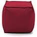 Pouf Annalaura, Pouf Multifunzione, 100% Made In Italy, Poltroncina Relax In Tessuto Imbottito, Cm 45x45h45, Rosso - Foto miniatura 2