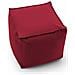 Pouf Annalaura, Pouf Multifunzione, 100% Made In Italy, Poltroncina Relax In Tessuto Imbottito, Cm 45x45h45, Rosso - Foto miniatura 4