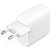 Adattatore Universale 60 W Confezione da 1 - 2 USB Type-C - Bianco - Foto miniatura 1