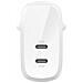 Adattatore Universale 60 W Confezione da 1 - 2 USB Type-C - Bianco - Foto miniatura 2