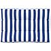 Cuscino Per Pallet Strisce Bianche E Blu 120x80x12cm In Tessuto - Foto miniatura 2