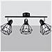 Sollux Lighting Lampada Da Soffitto Artemis 3 Nero Sl.1107 - Moderno Lampade Da Soffitto Nero 19x52x17 Cm - Foto miniatura 2