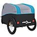 Rimorchio Da Bici Nero E Blu 30 Kg In Ferro - Foto miniatura 8