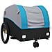 Rimorchio Da Bici Nero E Blu 30 Kg In Ferro - Foto miniatura 9