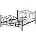 Letto Metallo Antlia 140 X 200 Cm Nero - Foto miniatura 5