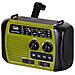 RADIO PORTATILE DINAMO E SOLARE USB MICRO SD WIRELESS E POWERBANK RA 7F30 BT VERDE - Foto miniatura 2