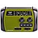 RADIO PORTATILE DINAMO E SOLARE USB MICRO SD WIRELESS E POWERBANK RA 7F30 BT VERDE - Foto miniatura 3