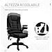 Poltrona Massaggiante da Ufficio e Casa con Altezza Regolabile e 6 Punti di Massaggio, 67x74x107-116 cm, Nera - Foto miniatura 4