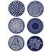 Set Di 6 Sottobicchieri Da Caffè In Silicone Con Supporto Blue - Foto miniatura 1