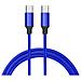 Cavo Usb Tipo C - Tipo C Blu 2a 1,5 M Va0037 - Foto miniatura 1