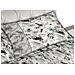 Completo Lenzuola Letto 100% Cotone Made Italy Disegno Animalier Cn Singolo Grigio - Foto miniatura 2