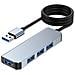 Hub Usb 3.0 Ad Alta Velocità Con 4 Porte - Elegante Ed Efficiente - Foto miniatura 2