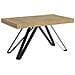 Tavolo allungabile 90x160/264 cm Terium quercia natura gambe antracite - Foto miniatura 1
