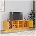 Mobili Tv 2 Pz Giallo Senape 67x39x44 Cm In Acciaio - Foto miniatura 1