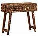Tavolo Consolle 90x32x75 Cm In Legno Massello Di Recupero - Foto miniatura 1