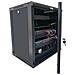 Armadio Rack 19" a Muro 9 Unità P. 600 mm Flat Pack Nero - Foto miniatura 7