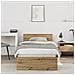 Struttura Letto senza Materasso e Testiera Rovere Artigianale 90x200 cm - Foto miniatura 2
