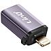 Adattatore Otg Usb Femmina A Lightning Maschio Con Dragonne A Moschettone, Grigio - Foto miniatura 2