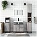 Set Mobili da Bagno 3 pz Grigio Sonoma in Legno Multistrato - Foto miniatura 2