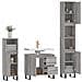 Set Mobili da Bagno 3 pz Grigio Sonoma in Legno Multistrato - Foto miniatura 4
