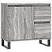 Set Mobili da Bagno 3 pz Grigio Sonoma in Legno Multistrato - Foto miniatura 9