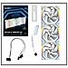 UNI FAN SL Wireless 120 Case per computer Ventilatore 12 cm Bianco 3 pz - Foto miniatura 1