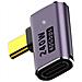 Adattatore Multifunzionale 240w: Usb4.0 Type-c Maschio-femmina A Gomito Laterale 40gbps - Foto miniatura 2