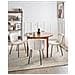 Set Di 4 Sedie Da Pranzo Caldwell Tessuto Beige Chiaro - Foto miniatura 1