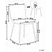 Set Di 4 Sedie Da Pranzo Caldwell Tessuto Beige Chiaro - Foto miniatura 8